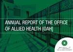 Annual Report of The Office Of Allied Health [OAH] 2024 by Office of Allied Health