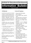 Institute for Educational Development - Information Bulletin Vol 1, No 2 by Institute for Educational Development (IED)