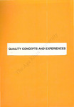 Quality Concepts and Experiences by Nadeem Mustafa Khan