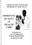 Improving Quality in Health Care: A Presentation for Board Members of AKHS, Kenya