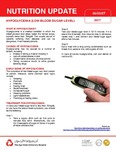 August 2017 (Issue 2) : Hypoglycemia (Low Blood Sugar Level)