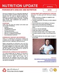 January 2018 (Issue 2) : Parkinson’s Disease and Nutrition